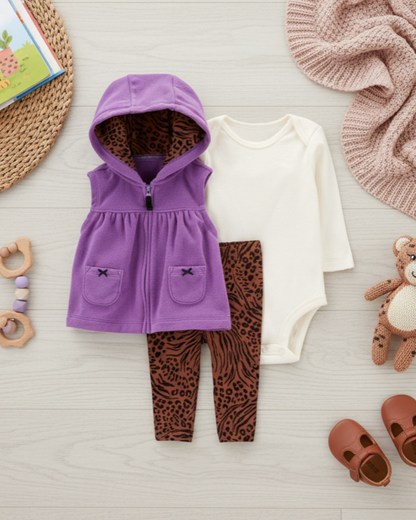 🌸 Baby Girl "Nordic Heart" All-Carter’s Value Pack – 9-Piece Boutique Collection