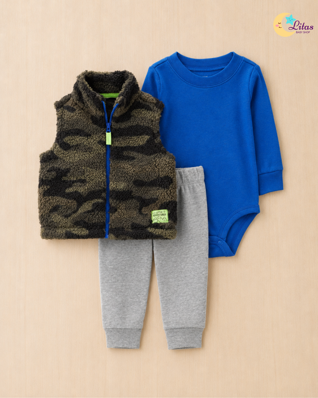 💙 Baby Boy "Adventure Ready" Value Pack – 7-Piece Carter’s & Boutique Collection