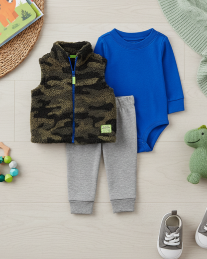 💙 Baby Boy "Tiny Traveler" All-Carter’s Value Pack – 7-Piece Boutique Collection