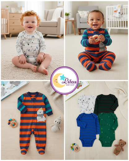 💙 Baby Boy "Arctic Expedition" All-Carter’s Value Pack – 5-Piece Boutique Collection