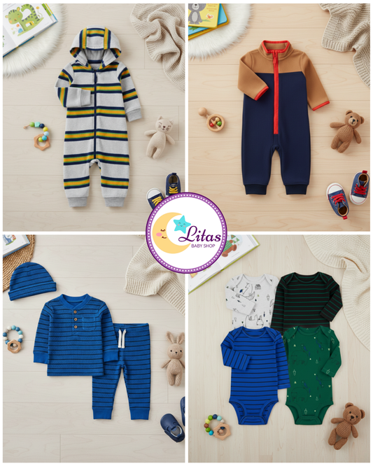 💙 Baby Boy "North Explorer" All-Carter’s Value Pack – 9-Piece Boutique Collection
